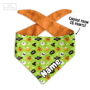 Goofy Pumpkin Dog Bandana - Clive and Bacon