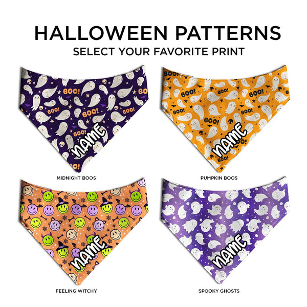 Goofy Pumpkin Dog Bandana - Clive and Bacon