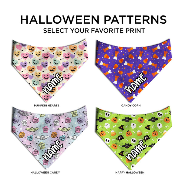 Goofy Pumpkin Dog Bandana - Clive and Bacon