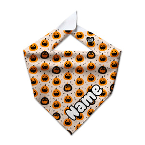 Halloween Pumpkins Cooling Dog Bandana - Clive and Bacon