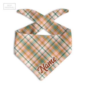 Harvest Plaid Dog Bandana - Clive and Bacon