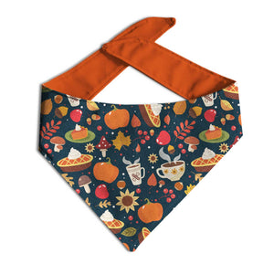 Hello Fall Dog Bandana - Clive and Bacon