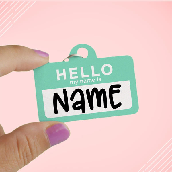 Hello My Name Is Sticker Pink