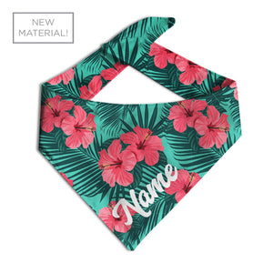 Hibiscus Dog Bandana - Clive and Bacon