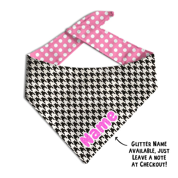 Houndstooth Dog Bandana | 2 Colors! - Clive and Bacon