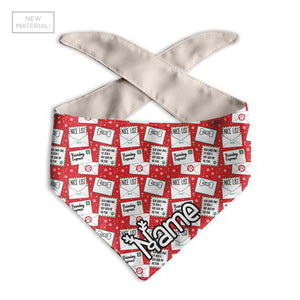 I Ate the Naughty List Dog Bandana - Clive and Bacon