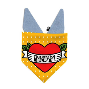 I Love Mom Dog Bandana - Clive and Bacon