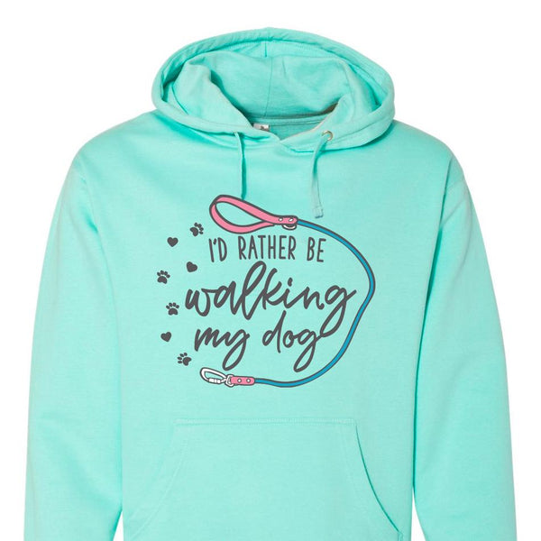 I'd Rather Be Walking My Dog Hoodie - Clive and Bacon