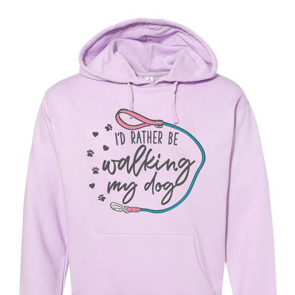I'd Rather Be Walking My Dog Hoodie - Clive and Bacon
