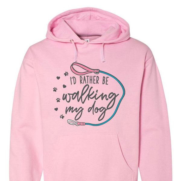 I'd Rather Be Walking My Dog Hoodie - Clive and Bacon