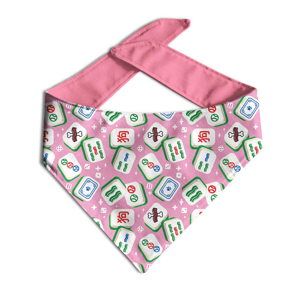 Lady Mahjong Dog Bandana - Clive and Bacon