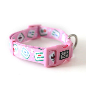 Lady Mahjong Dog Collar - Clive and Bacon