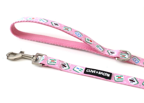 Lady Mahjong Padded Dog Leash - Clive and Bacon