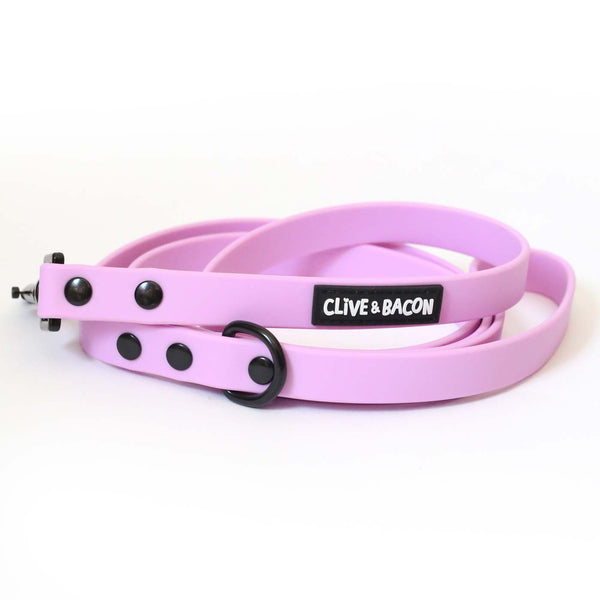 Lavender Waterproof Dog Leash - Clive and Bacon