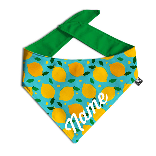 Lemon Squeeze Dog Bandana - Clive and Bacon