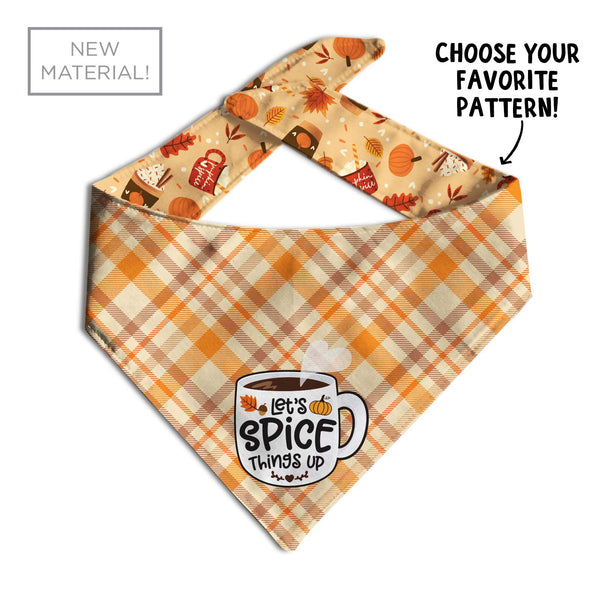Let's Spice It Up Dog Bandana - Clive and Bacon