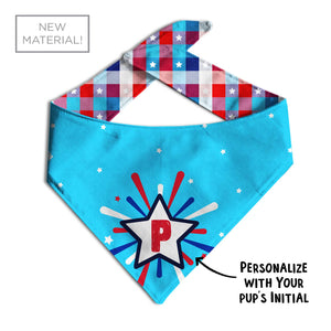 Little Firework Personalized Dog Bandana - Clive and Bacon