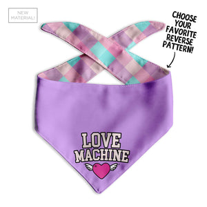 Love Machine Dog Bandana - Clive and Bacon