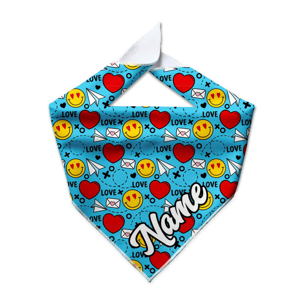 Love Notes Cooling Dog Bandana - Clive and Bacon
