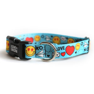 Love Notes Dog Collar - Clive and Bacon