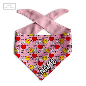 Love Notes Personalized Dog Bandana | 2 Colors - Clive and Bacon