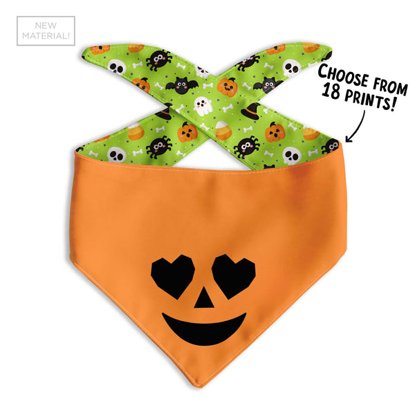 Love Pumpkin Dog Bandana - Clive and Bacon