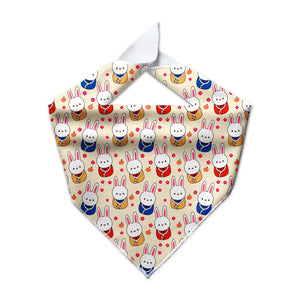 Lunar Bunnies Cooling Dog Bandana - Clive and Bacon