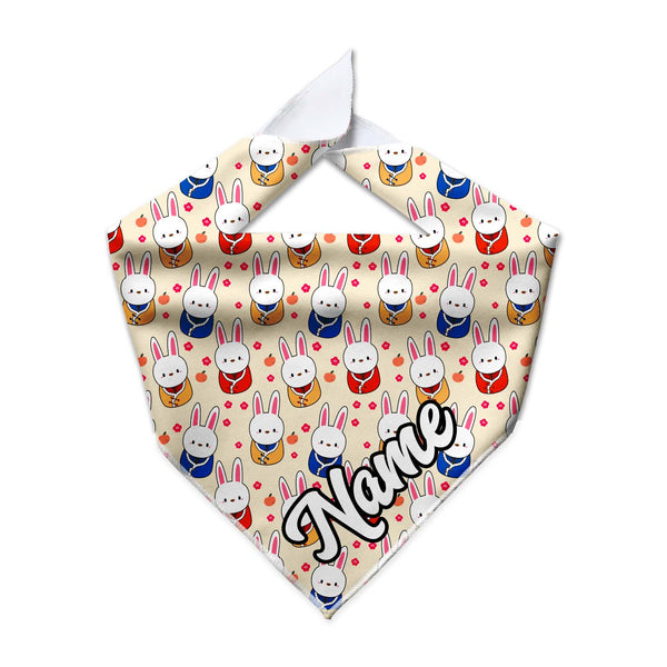 Lunar Bunnies Cooling Dog Bandana - Clive and Bacon