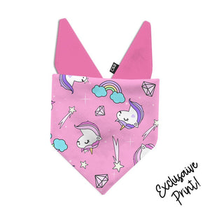 Magic Unicorn Dog Bandana - Clive and Bacon