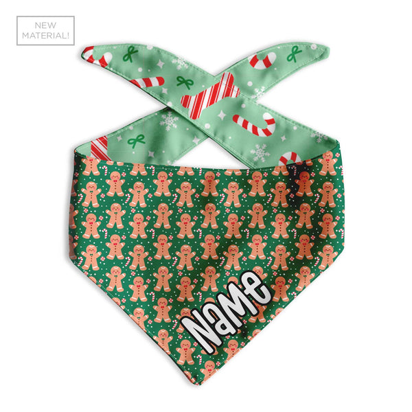 Mint Candy Cane Dog Bandana - Clive and Bacon