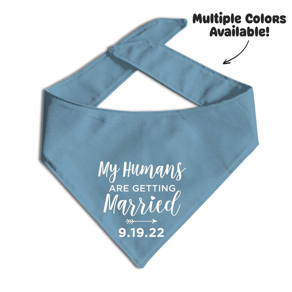 My Humans Are Getting Married Bandana - Clive and Bacon