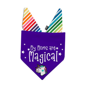 My Moms Are Magical Dog Bandana - Clive and Bacon