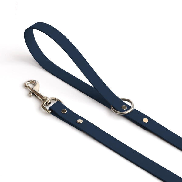 Navy Waterproof Dog Leash - Clive and Bacon