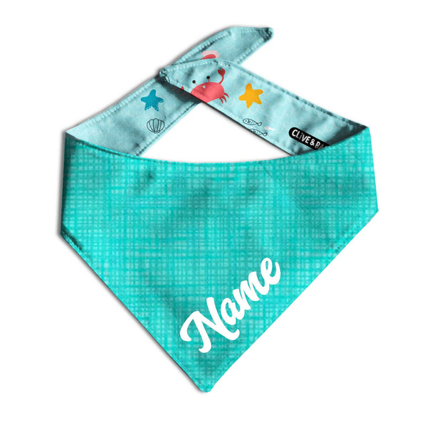 Ocean Shark Personalized Dog Bandana - Clive and Bacon