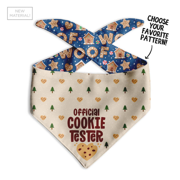 Official Cookie Tester Dog Bandana - Clive and Bacon