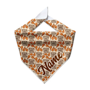 Official Turkey Tester Cooling Dog Bandana - Clive and Bacon