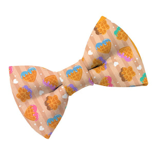 Pawffle Tan Bow Tie - Clive and Bacon