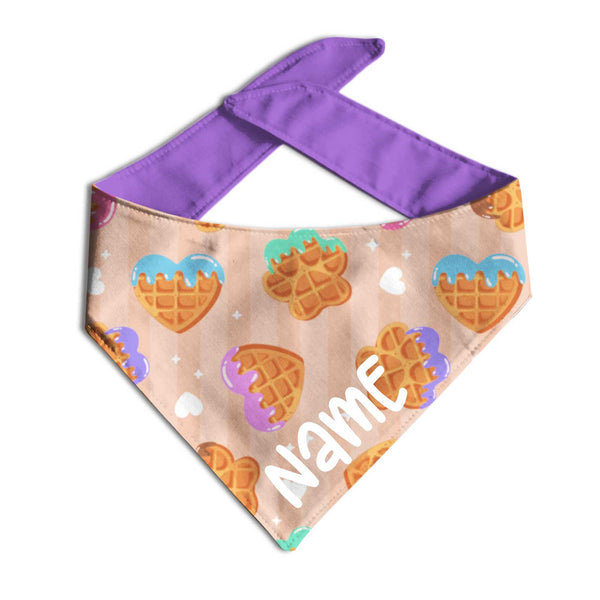 Pawffle Waffle Dog Bandana - Clive and Bacon