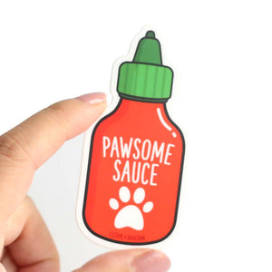 Pawsome Sauce Sticker - Clive and Bacon