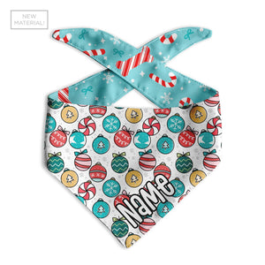 Peppermint Candy Cane Dog Bandana - Clive and Bacon