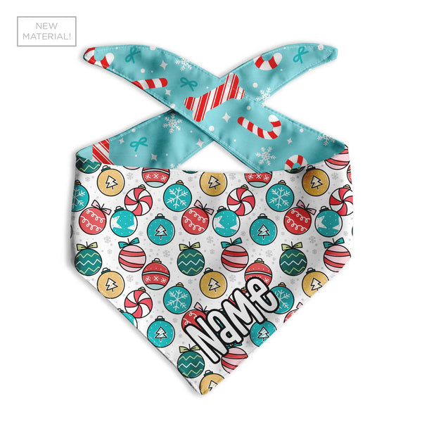 Peppermint Candy Cane Dog Bandana - Clive and Bacon