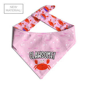 Pink Clawsome Dog Bandana - Clive and Bacon