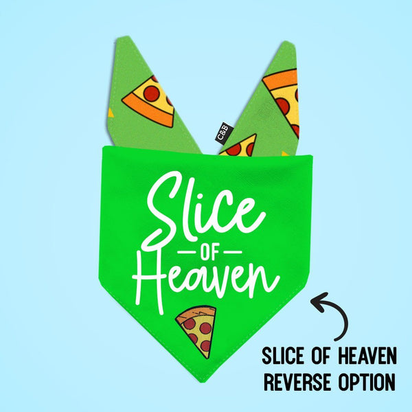 Pizza My Heart Custom Dog Bandana - Clive and Bacon