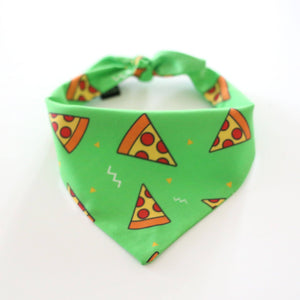 Pizza My Heart Custom Dog Bandana - Clive and Bacon