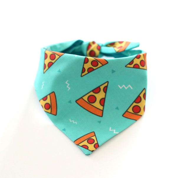 Pizza My Heart Custom Dog Bandana - Clive and Bacon