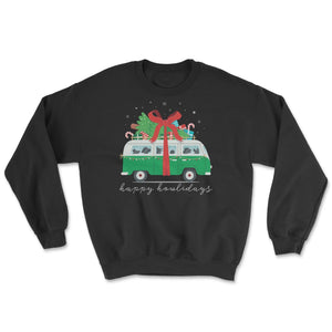 Pre-Order| Juniper Green Happy Howlidays Holiday Van Sweater - Clive and Bacon