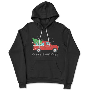 Pre-Order| Merry Woofmas Truck Holiday Hoodie - Clive and Bacon