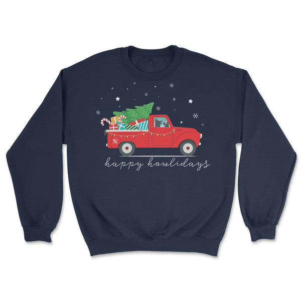 Pre-Order| Merry Woofmas Truck Holiday Sweater - Clive and Bacon