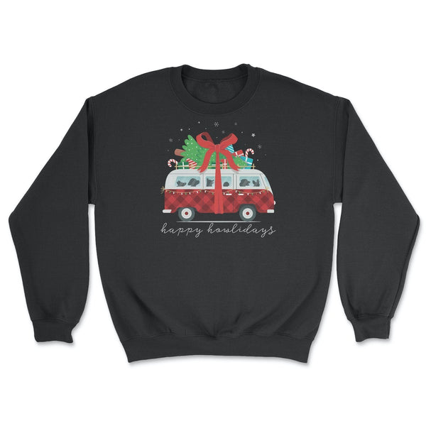 Pre-Order| Red Buffalo Happy Howlidays Holiday Van Sweater - Clive and Bacon