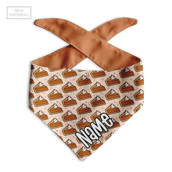 Pumpkin Pie Personalized Dog Bandana - Clive and Bacon